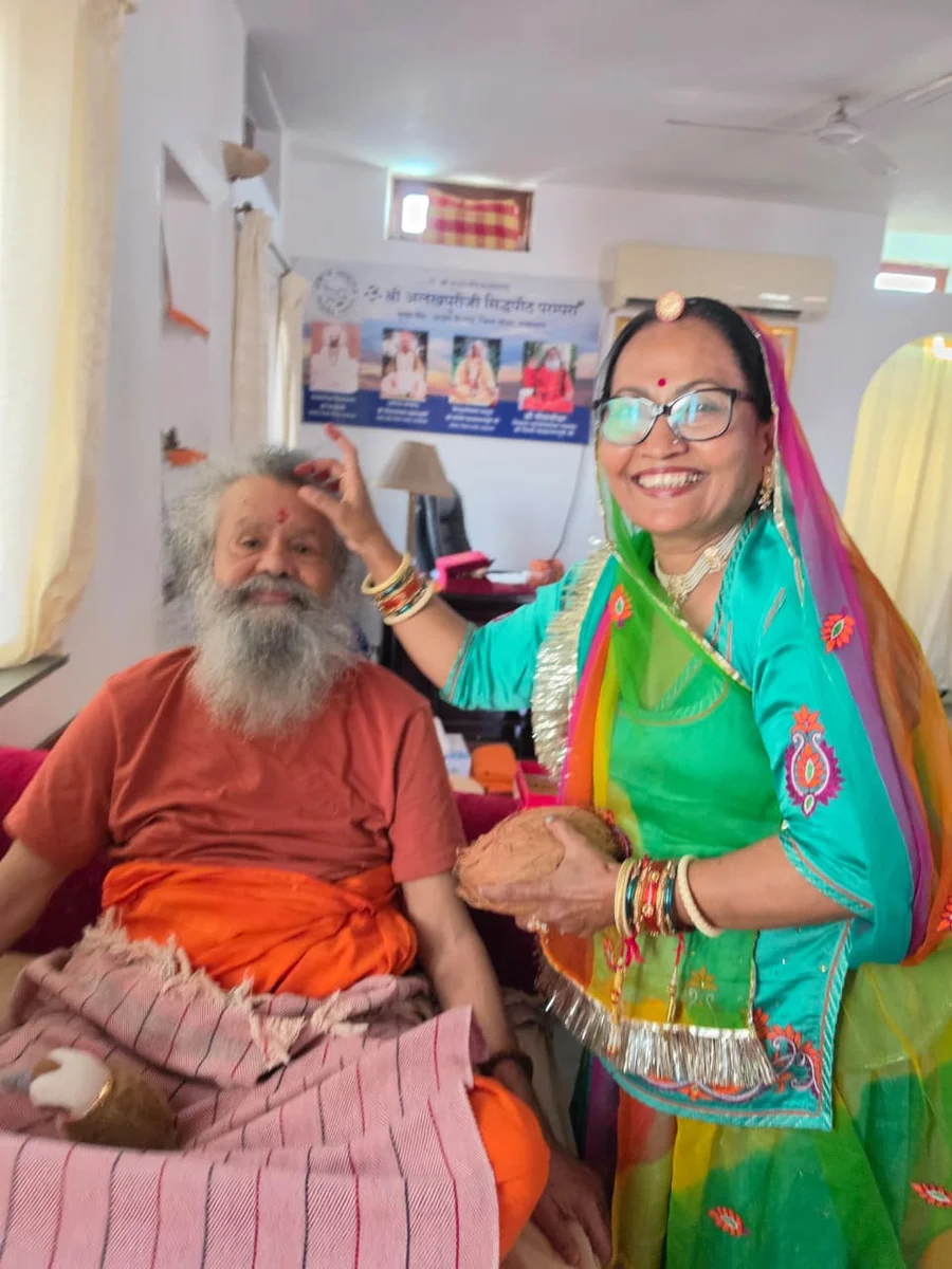 Joyful Raksha Bandhan celebration in Jaipur.